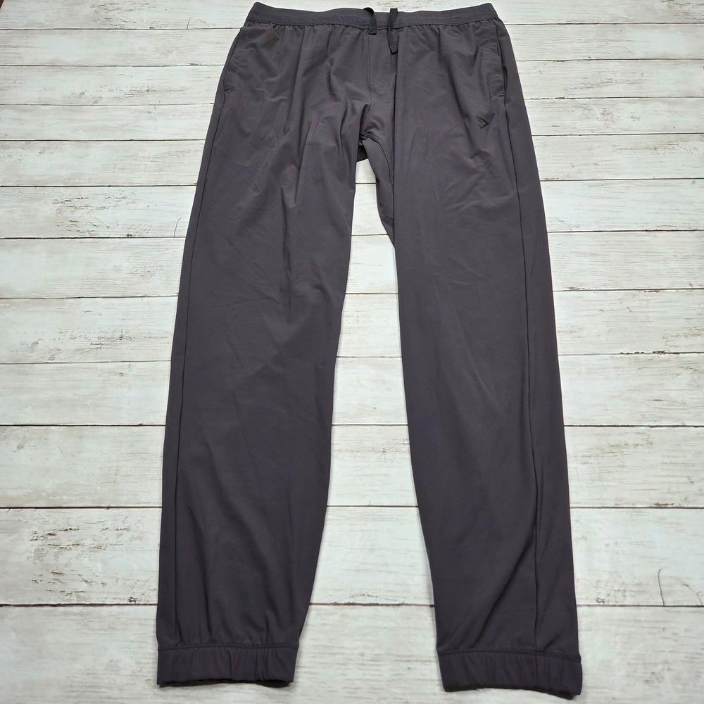 Gymshark Studio Woven Joggers Tapered Pants Mens XXL Dark Grey A1A3U-GBCY